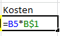 Feststellen der Zeile durch doppeltes Drücken F4