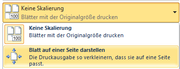 Excel Tabelle auf einer Seite drucken