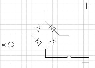 Brückenschaltung mit Elektro Shapes in MS Visio dargestellt